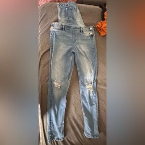 Forever 21 Ripped Overalls